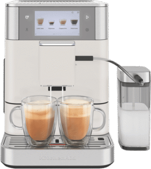 KitchenAid Fully Automatic Espresso Coffee machine With Milk Container Porcelain